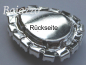 Preview: Strass Tropfen blau eingefasst